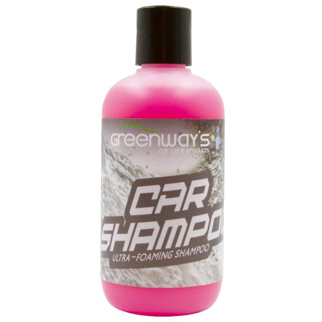 Greenway’s Car Shampoo, ultra foaming, pH balanced, waxless car prep soap, streak and stain-free, rinses easily, 8 ounces.
