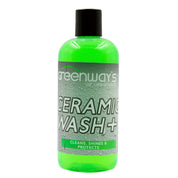 Greenway’s Ceramic Wash +, Si02 ceramic infused highly concentrated car soap with extreme foam and custom scent,16 ounces.