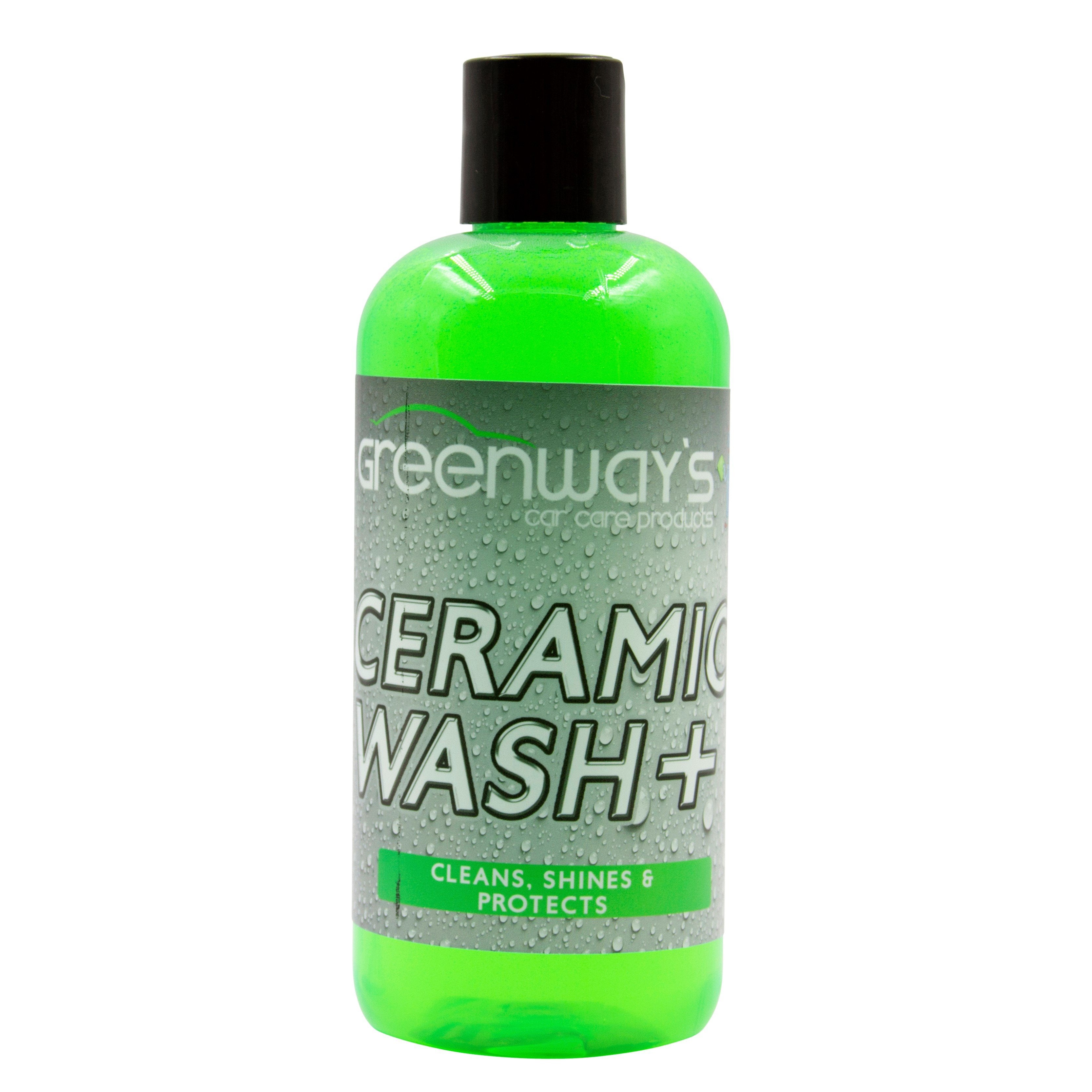 Greenway’s Ceramic Wash +, Si02 ceramic infused highly concentrated car soap with extreme foam and custom scent,16 ounces.