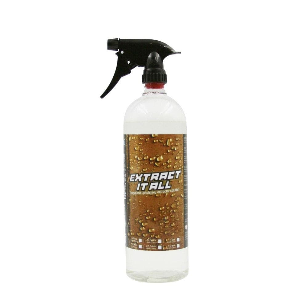   Extract It All, low foaming, high pH, super-concentrated fabric, carpet cleaning solution for extractor machines, 32 ounces.