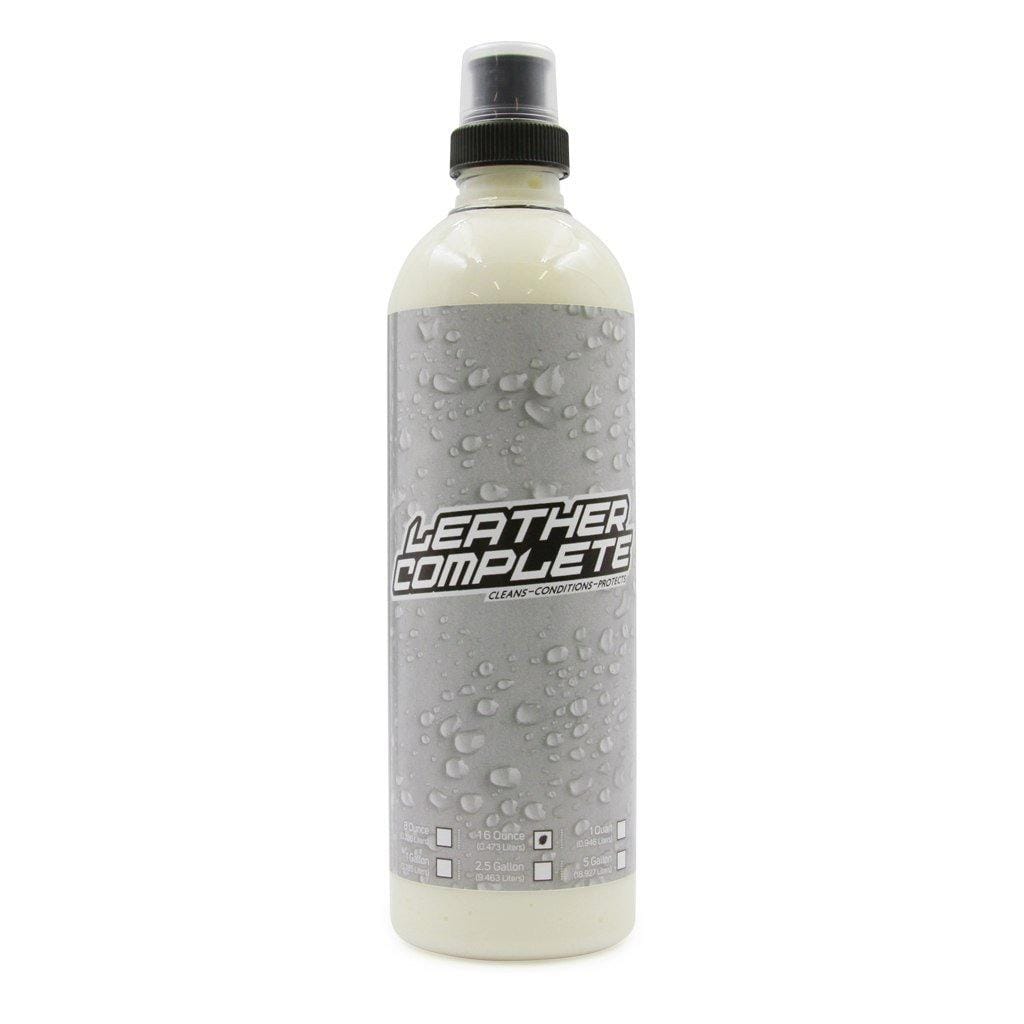 Greenway’s Leather Complete, leather scented, leather vinyl and plastic cleaner, softener and conditioner. 16 ounces.