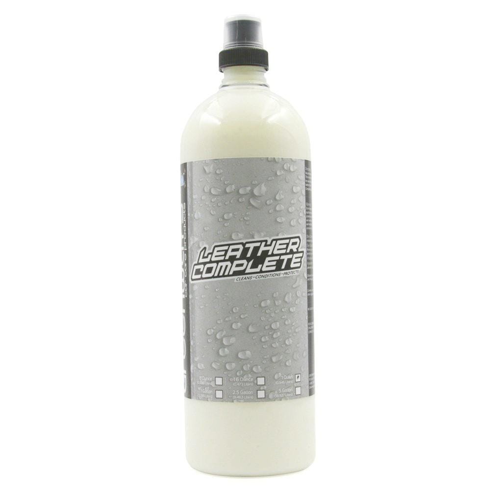 Greenway’s Leather Complete, leather scented, leather vinyl and plastic cleaner, softener and conditioner. 32 ounces.