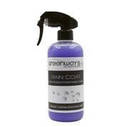 Greenway’s Rain Coat, ultra hydrophobic ceramic detail spray and coating booster, UV absorber, custom scented, 16 ounces.