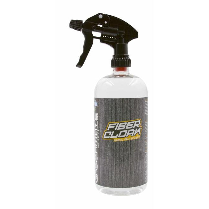 Greenway’s Fiber Cloak, carpet and upholstery fabric protector, long-lasting, clear solution, spray formula, 32 ounces.