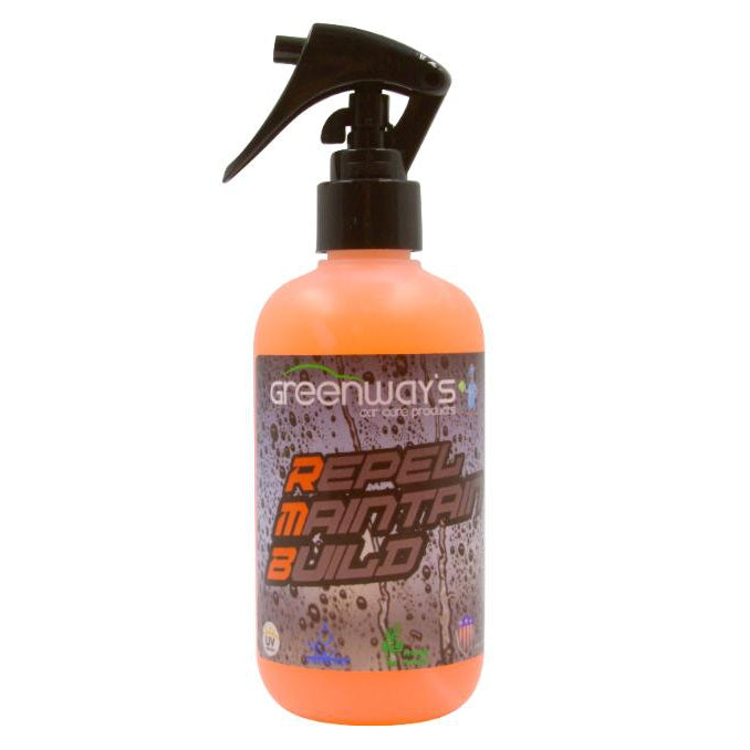 Greenway’s RMB, ceramic-based all-in-one, adds gloss and slickness to surface, seals, extends current wax, 8 ounces.