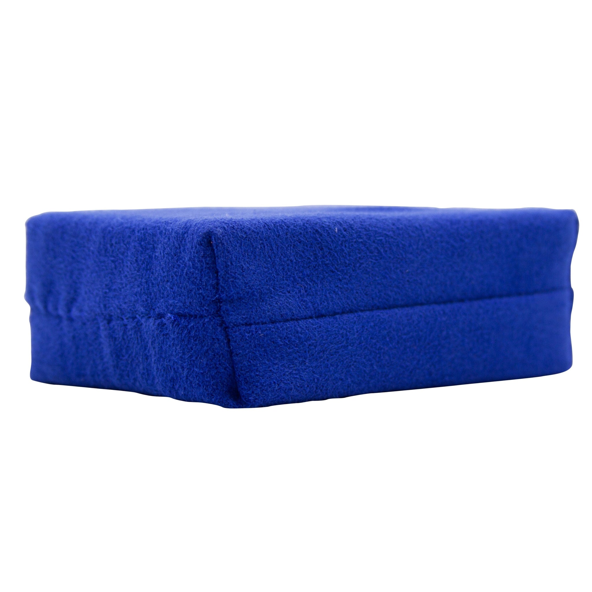  Greenway’s Car Care Products, Super Soft Blue Microfiber Suede Ceramic Coating Applicator, 4” x 2.5” x 1.25”, 2 pack, side view.