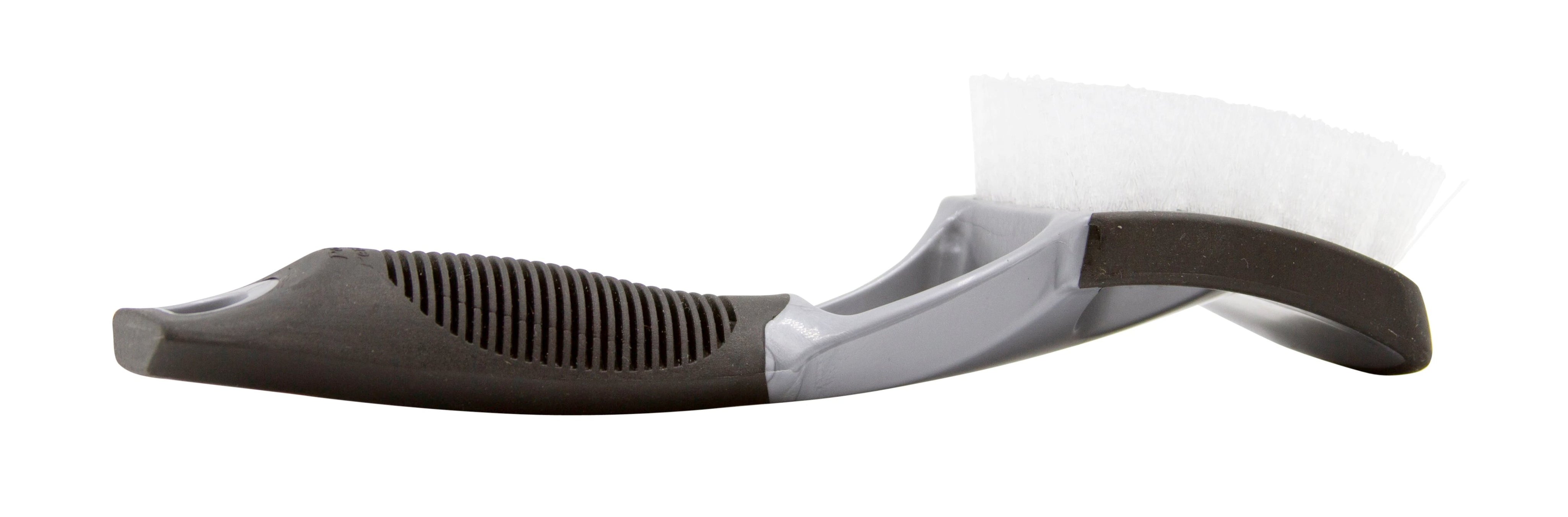 Low-Profile Tire, Wheel Well and Whitewall Cleaning Brush