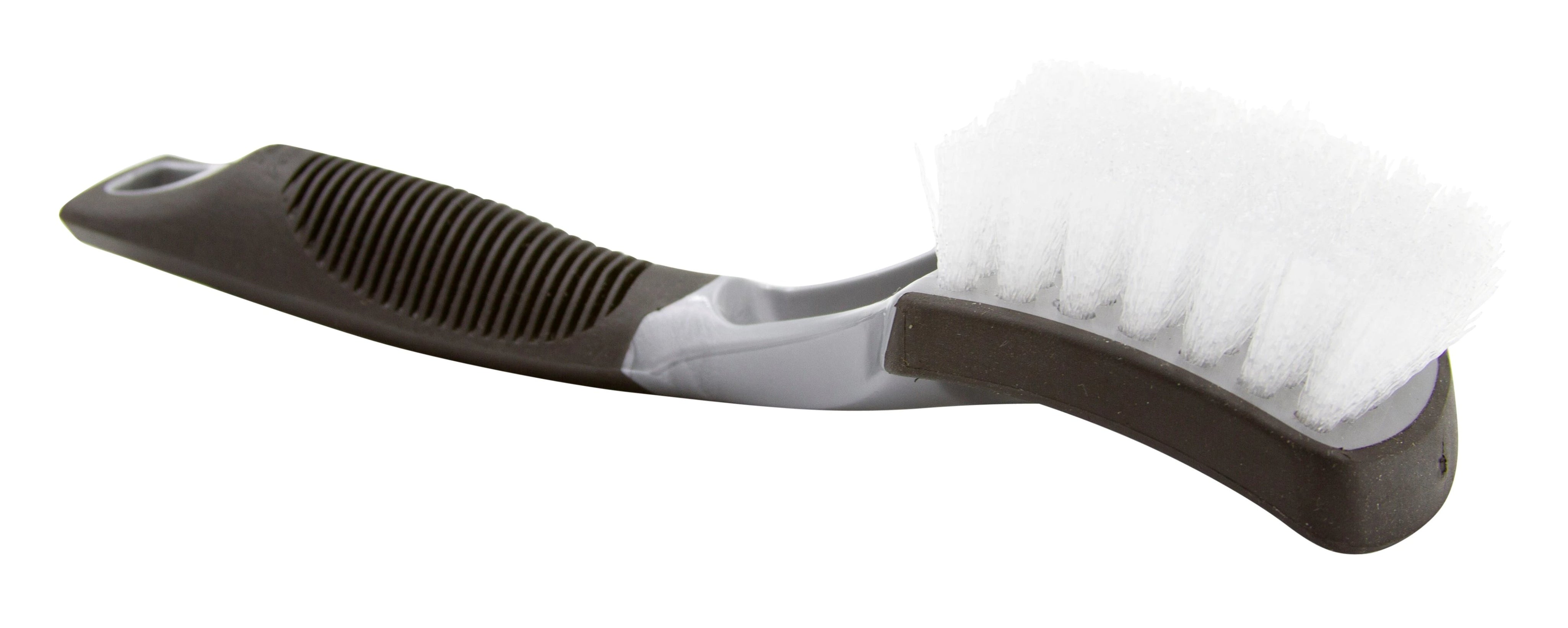 Low-Profile Tire, Wheel Well and Whitewall Cleaning Brush