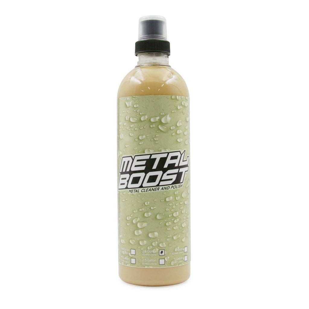  Greenway’s Metal Boost, cleans, polishes, and removes rust, discoloration, and light scratches on most metals. 16 ounces.