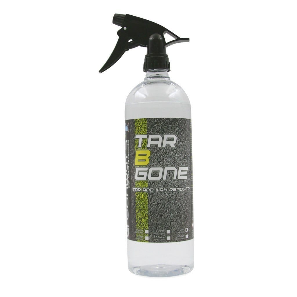   Greenway’s Tar B Gone, slow flash cleaner and remover for road tar and paint, silicone, polish, and sealers, 32 ounces.  