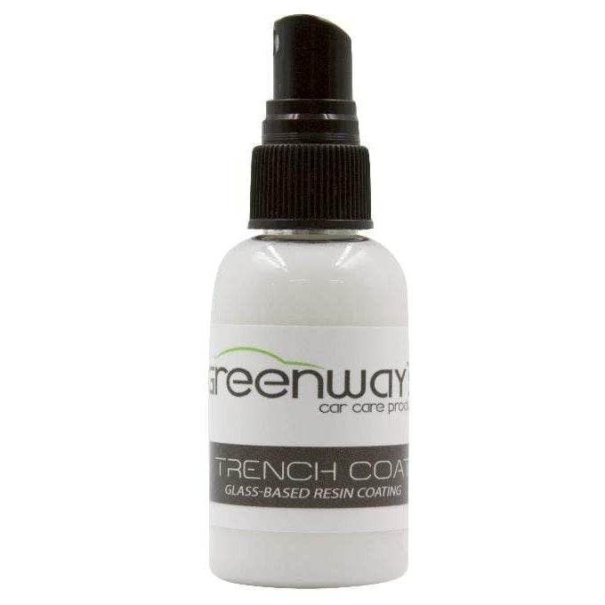 Greenway’s Trench Coat Resin Coating, hydrophobic paint, plastic and glass shield, quick flash, custom scented, 2 ounces.