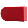 Medium grade red auto detailing clay sponge with a rubber polymer surface.
