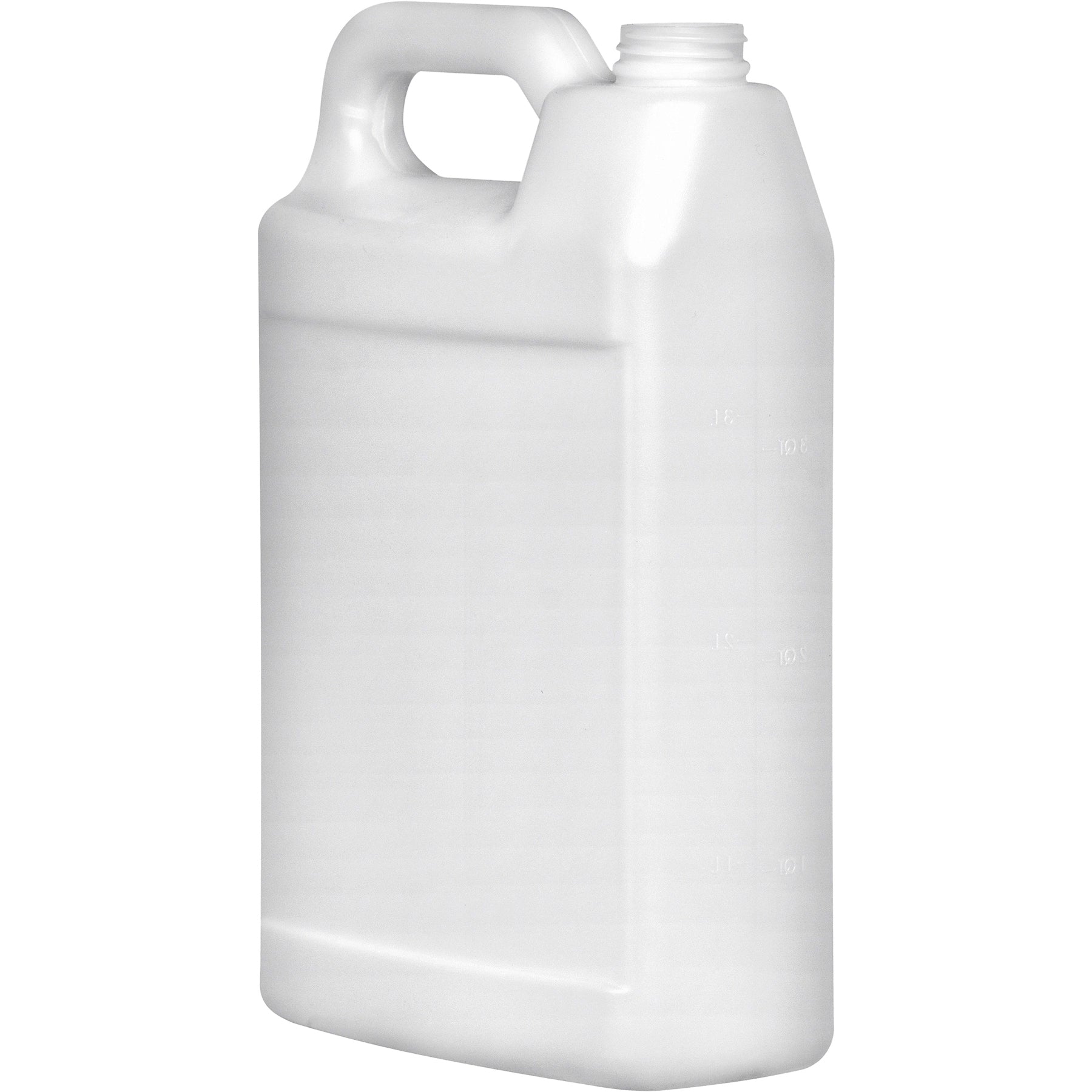 1 Gallon Natural HDPE Plastic F-Style Bottle