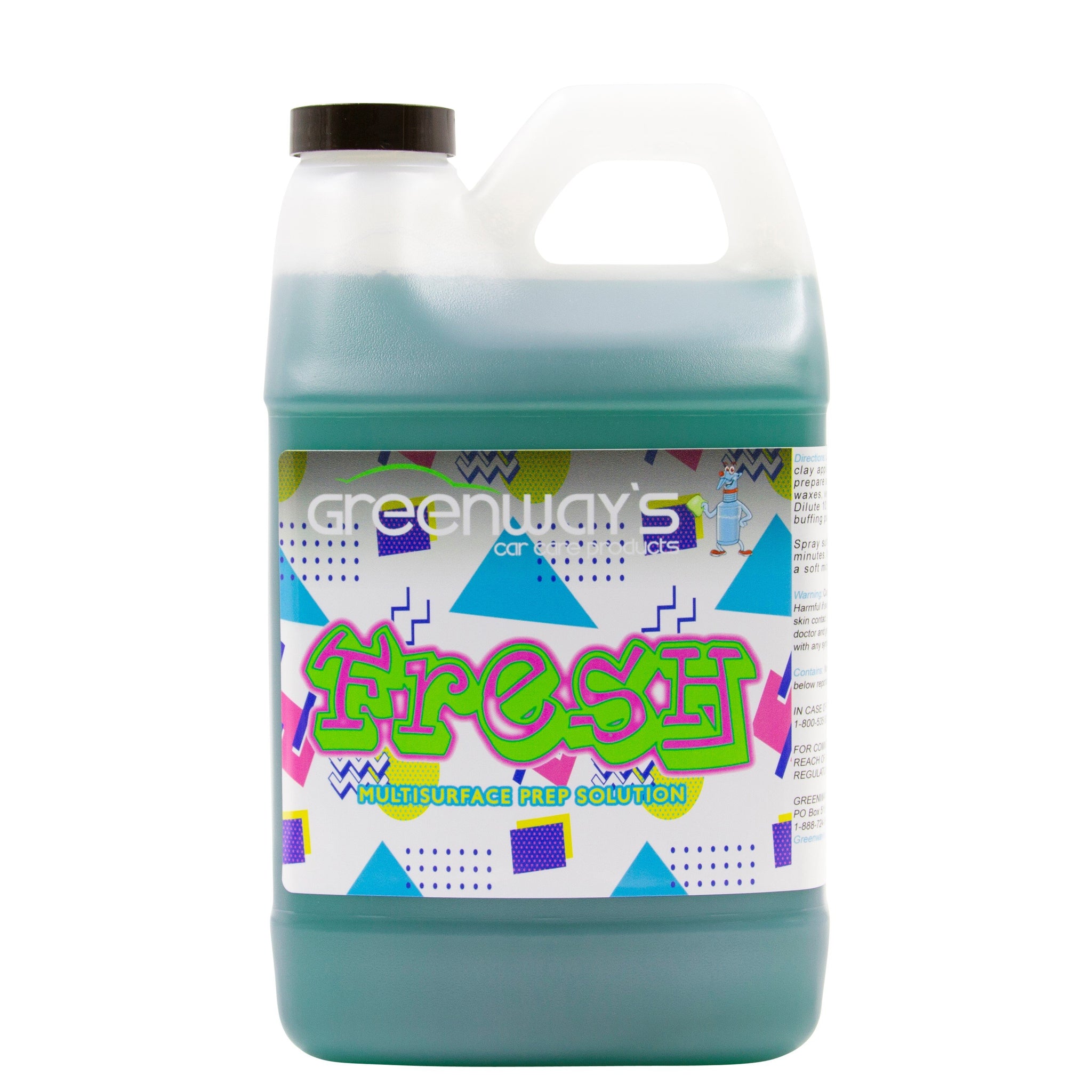Greenway’s Fresh, car paint preparation, multi-surface cleaning solution, buffing pad cleaner, custom scented, 64 ounces.