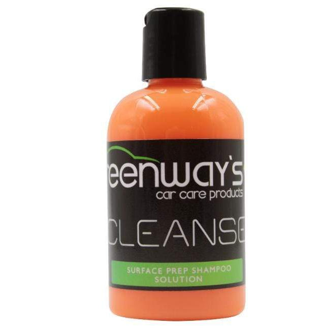 Greenway’s Cleanse, strong, high pH, foaming, alkaline car wash preparation soap, nearly touchless, custom scent, 4 ounces.