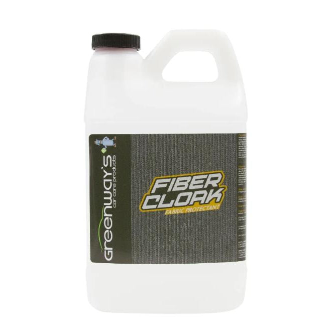 Greenway’s Fiber Cloak, carpet and upholstery fabric protector, long-lasting, clear solution, spray formula, 64 ounces.