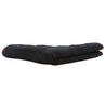 16" x 16" Super plush dual pile microfiber towel black with red edges with a 70/30 microfiber blend and 400 GSM.