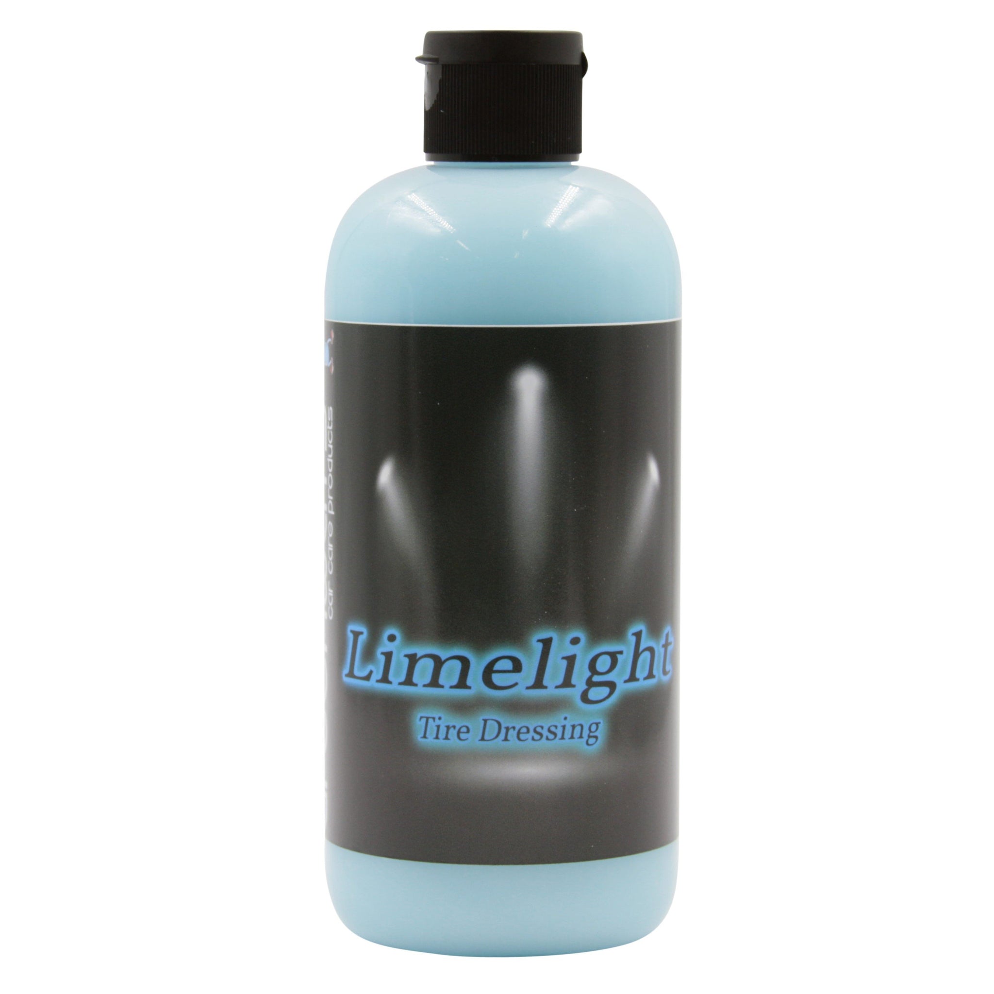 Greenway’s Limelight Water-Based Tire Dressing, extreme high gloss finish, thick, sling-free, watermelon scented. 16 ounces.
